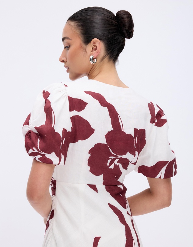 Minima Esenciales - Amaya Puff Sleeve Maxi Dress
