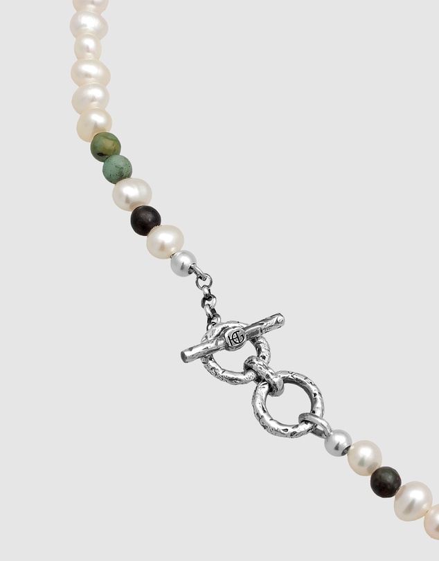 Haze & Glory - ICONIC EXCLUSIVE - Necklace Men Crazy Pearl 925 Sterling Silver