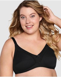 Naturana - Wirefree Ribbed Pure Cotton Bra