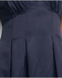 AERE - Nylah V-Neck Midi Dress