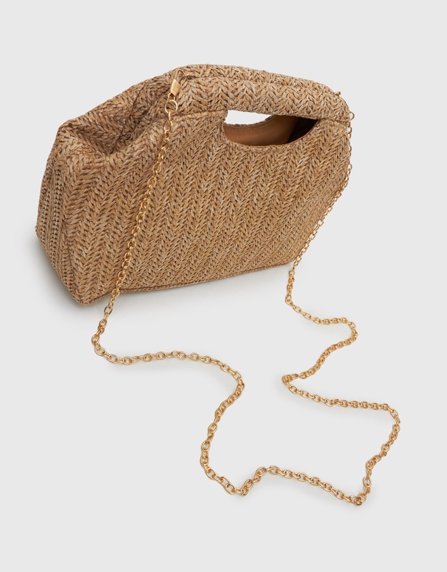 Betts - Holiday Raffia Handheld Clutch Bag