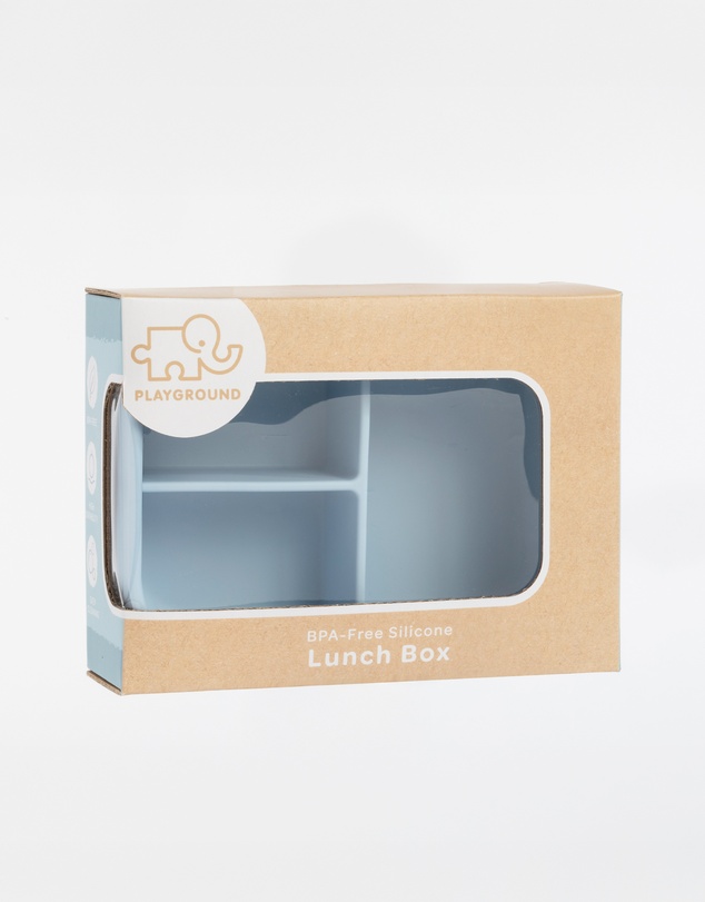 Playground - Silicone Lunch Box- Small- Dusty Blue
