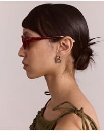 Damson Madder - Wavey Temple Sunglasses