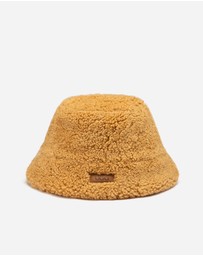 Ozwear Connection Uggs - Ugg Curly Sheepskin Bucket Hat