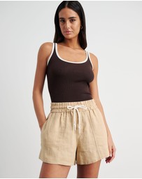 Jag - Gigi Linen Pull On Short