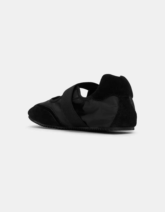 ARKET - Suede-Nylon Mary Jane Flats