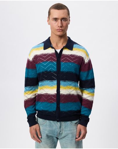 El Cosmico Stripe Deep Lagoon