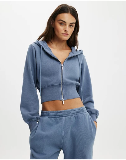 Cotton On Body Active - Fleece Contour Zip Through Hoodie