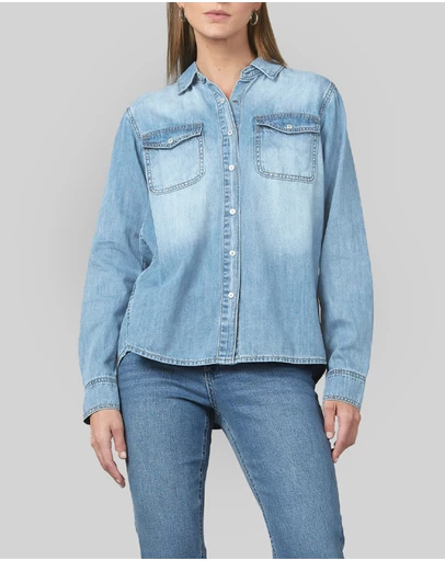 DRICOPER DENIM - Valiant Sunbleach Denim Shirt