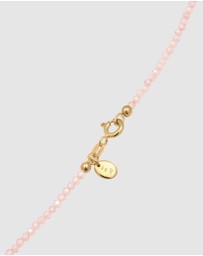 Elli Jewelry - Necklace Quartz Beaded Summer 925 Sterling Silver Gold-Plated