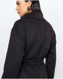 AERE - Chloe Double Faced Wool Blend Coat