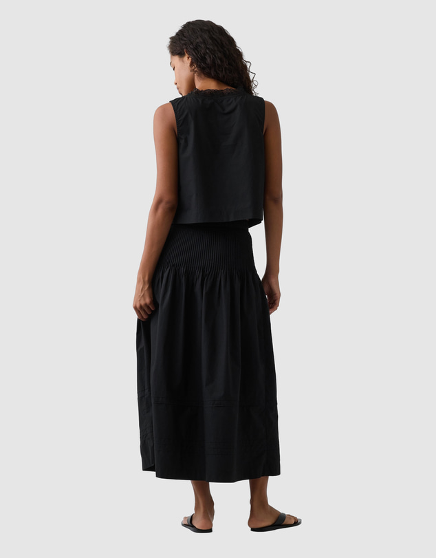 GAP - Pintuck Waist Maxi Skirt