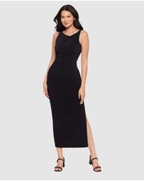 Miraclesuit Shapewear - Maxi Bodycon Shaping Dress With Side Slit