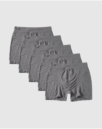 Boody - 5-Pack Mens Original Boxer Charcoal