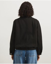 Atmos&Here - Juliet Herringbone Bomber Jacket