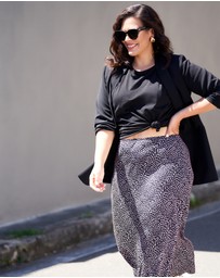 Something 4 Olivia - Catalina Print Midi Skirt