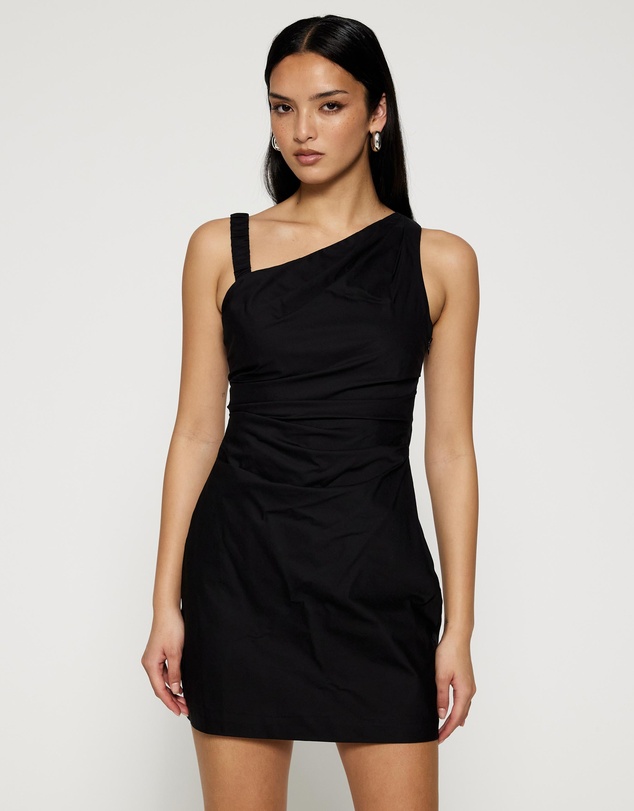 Lover - Kilian Asymmetric Tuck Mini Dress