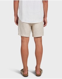 Academy Brand - Stripe Riviera Linen Short