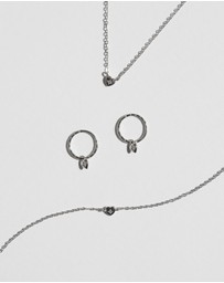 SAINT VALENTINE - The Mini Heart Duo Set - Silver