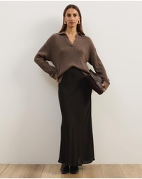 Atmos&Here - Eden Rib Collar Knit