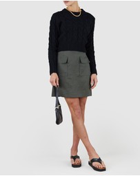 Amelius - Stockton Linen Utility Skirt