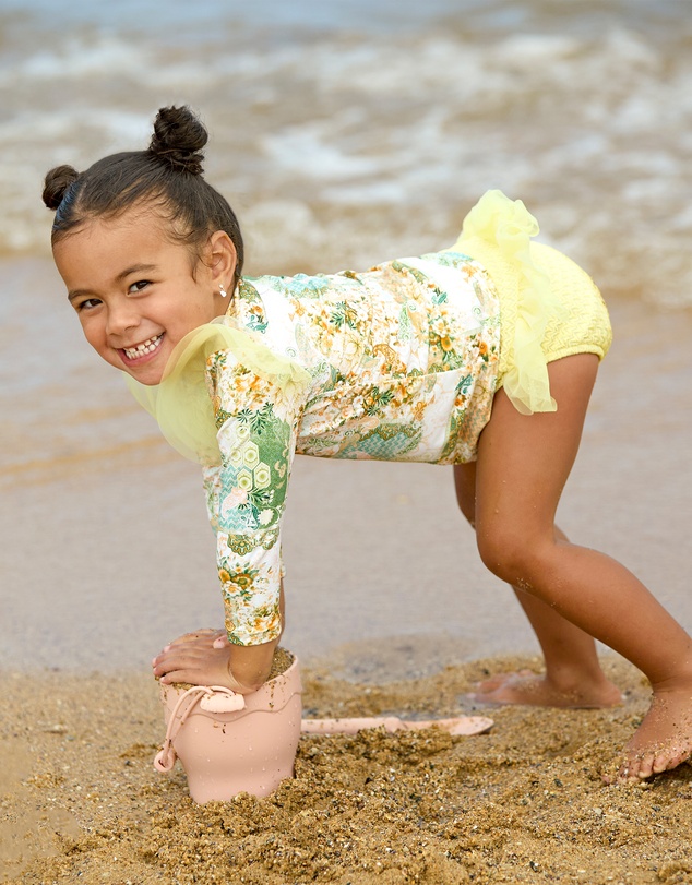 Aqua Blu Kids - Mosaic Long Sleeve Rash Vest - Babies