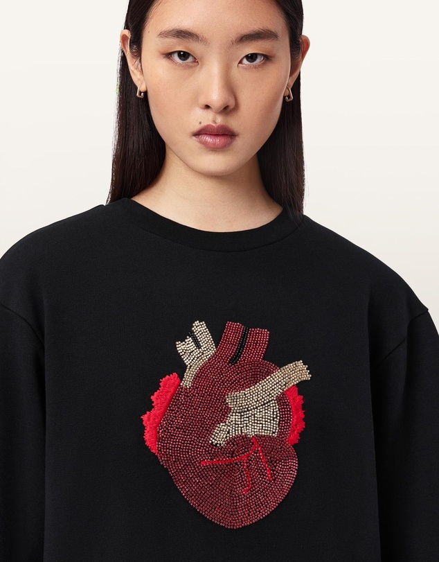 AllSaints - Andrea Pippa Bead Detail Sweat
