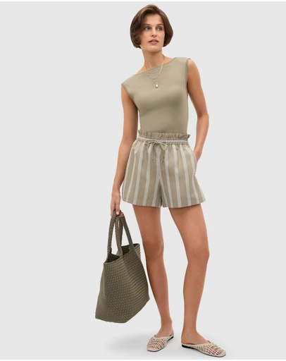 Seed Heritage - Variegated Stripe Paperbag Short