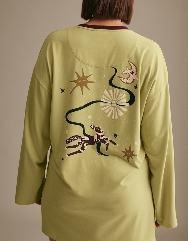 Resting - CloudKnit Jersey Stevie Long Sleeve Nightie