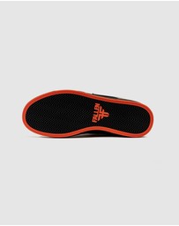 Fallen Footwear - Fallen Footwear Men Trooper Orange Fluro Chris Cole Shoes Black/Silver