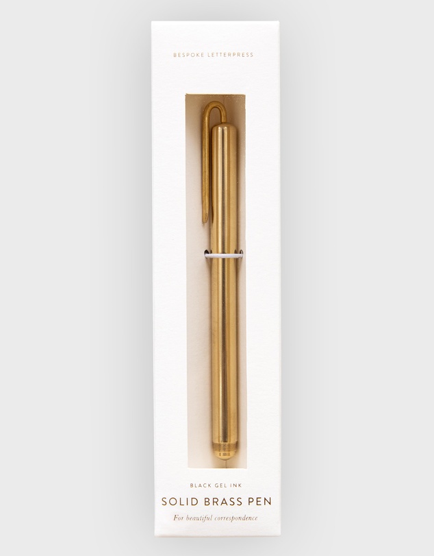 Bespoke Letterpress - Solid Brass Pen - Boxed