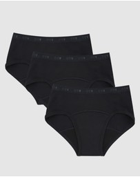 Love Luna - 3 Pack Teens First Period Boyleg Brief