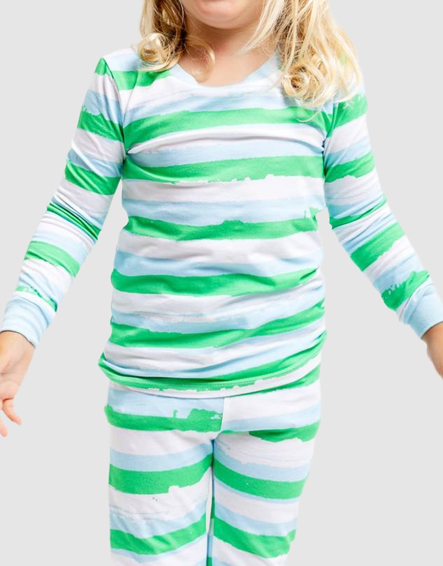 Sant And Abel - Kids Drawbertson Wild Stripes Long PJ Set