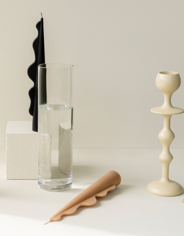 Black Blaze - Seaweed Pillar Candle