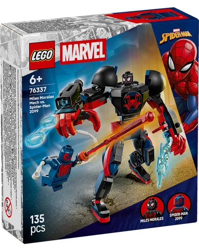 LEGO - 76337 Miles Morales Mech vs. Spider-Man 2099