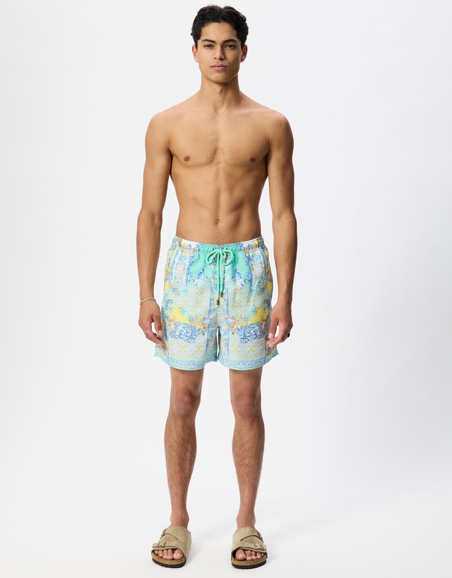 Camilla - Mid Length Boardshort With Elastic Waist
