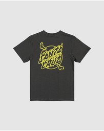 Santa Cruz - Crossbone Dot Mono Centre Tee - Teens