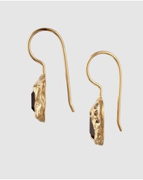 Haze & Glory - ICONIC EXCLUSIVE - Earrings Hanger Quartz Topaz Tourmaline 925 Sterling Silver Gold-Plated
