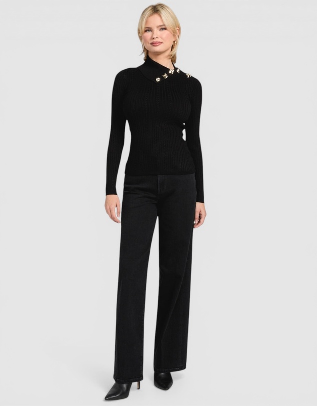 GUESS - GUESS Eco Priscilla Cable Rib Sweater