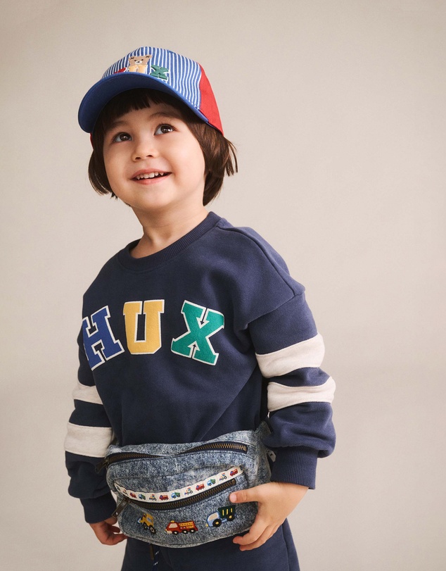 Huxbaby - Hux Flocked Spliced Sweatshirt - Babies-Teens