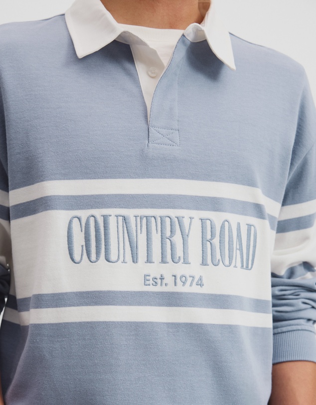 Country Road - Teen Australian Cotton Panelled Rugby Shirt