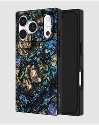 Flaunt - Flaunt Square Abalone Shell MagSafe Case for iPhone 17 Pro