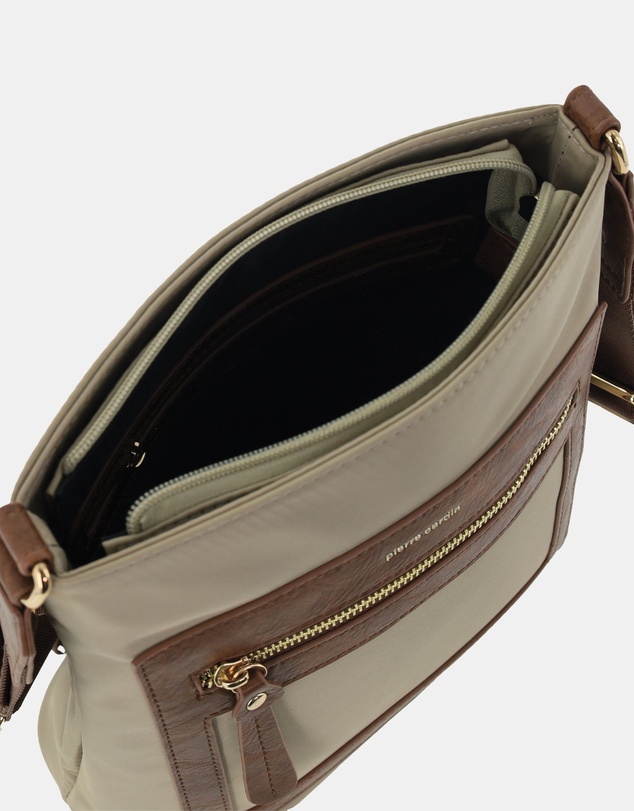 Pierre Cardin - Pierre Cardin RFID Lightweight Nylon Crossbody Bag
