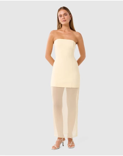 Forever New - Pamela Sheer Strapless Midi Dress