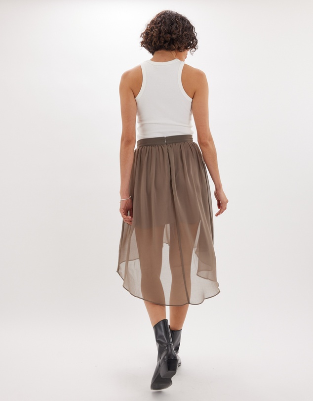 Amelius - Brisa Hi-Low Sheer Skirt