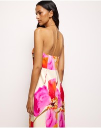 AERE - Fiora Structured Satin Maxi Dress