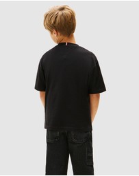 Tommy Hilfiger - Flag Embroidery Crew Neck T-Shirt - Kids