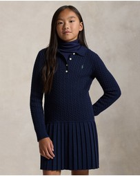 Polo Ralph Lauren - Mini Cable Polo Sweater Dress - Teens