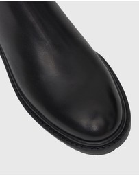 Betts - Indigo Leather Chelsea Ankle Boots