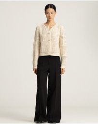 IDA+S - Thea Cashmere Crochet Cardigan